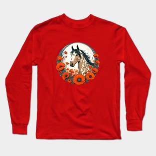 Appaloosa Horse Poppy Long Sleeve T-Shirt